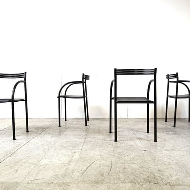 Spanish Francesca Armchairs by Philippe Starck for Baleri Italia, 1982, Set of 4 