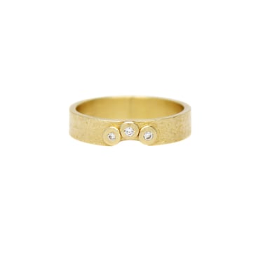 Classic Band with Arch and Diamonds - 4mm