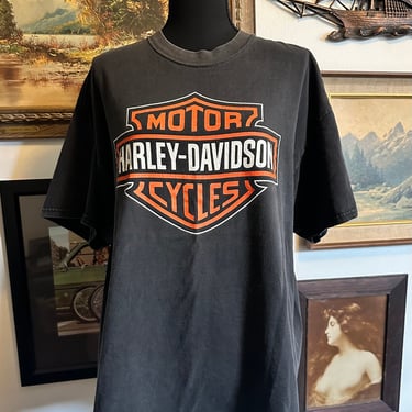 Vintage 1990s Harley Davison T-Shirt  S-XL 