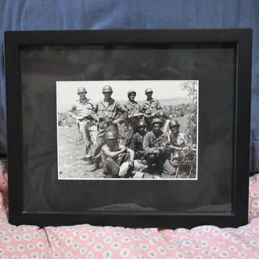 Vietnam Era Military Group Photo, Framed, 8 7/8" x 10 3/4" 