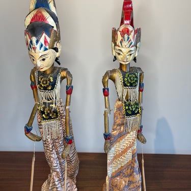 Vintage Malaysian Large Puppets