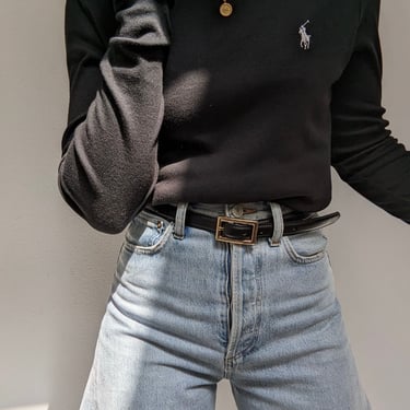 Ralph Lauren Caviar Cotton Turtleneck