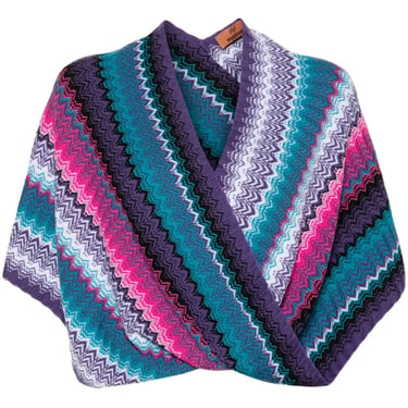 Missoni Women Zig Zag Wool Poncho