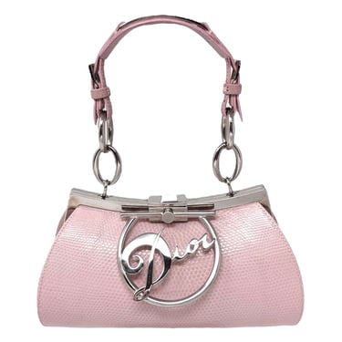 Dior Pink Mini Logo Top Handle Bag