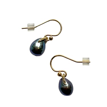 Danielle Welmond | Woven Gold Cord Bale with Pearl Drop Earrings