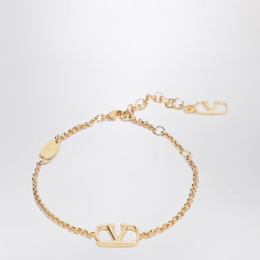 Valentino Garavani Vlogo Signature Gold Metal Bracelet Women