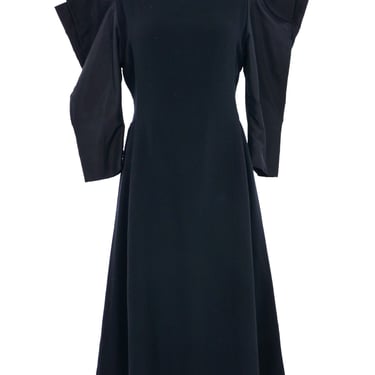 Pauline Trigere Architectural Shoulder Dress