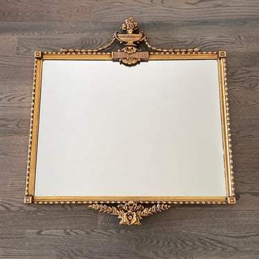 NEW - Rare Antique Gold Gilded Mirror, Solid Wood Frame, Gilt Mirror, French Style 