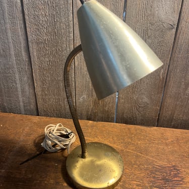 Vintage 1950s Gooseneck Lamp 5 x 14