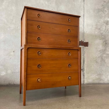 Mid Century Modern Drexel Highboy Dresser Counterpoint By John VanKoert