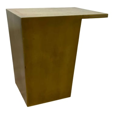 Modern Brass Sculptural Cantilever Accent Table