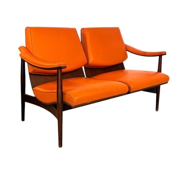 Mid-Century Modern Loveseat by Thonet Furniture