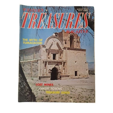 Western Treasures Magazine Aug 1970 Gold Tumacacori Lost Mines Ghost Towns 