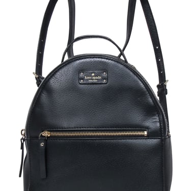 Kate Spade - Black Leather Backpack