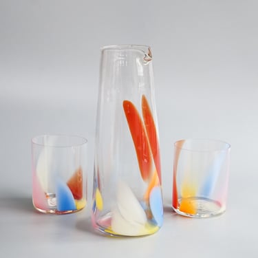 Bow Glass: Pitcher in Rainbow