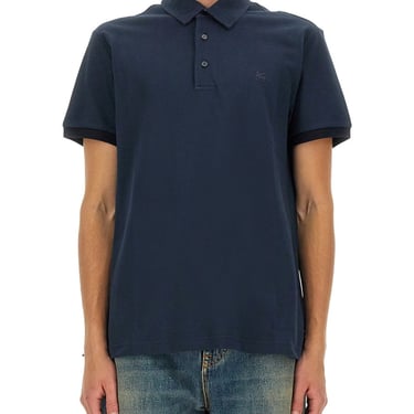 Etro Men Polo Shirt With Pegasus Logo