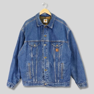 carhartt denim jacket xl