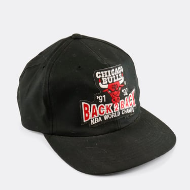 Vintage 1992 NBA Chicago Bulls Starter Back 2 Back World Champs Snapback Hat