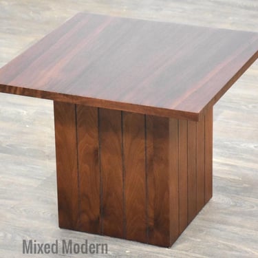 Refinished Walnut Square End Table by Lane 