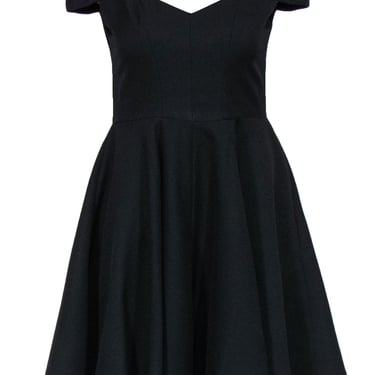 Betsey Johnson - Black Cold Shoulder A-Line Dress Sz 2