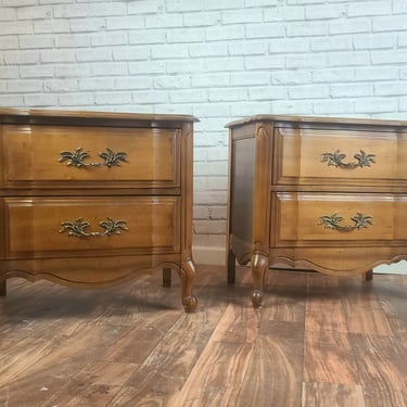 Item #217 Customizable French Provincial pair of Nightstands 