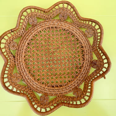 Kips Bay Show House Rattan and Cane Tray