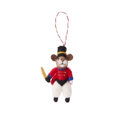 Nutcracker Mouse King Felt Ornament