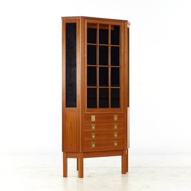 Bruksbo for Mellemstrands Mid Century Teak Corner Cabinet - mcm 