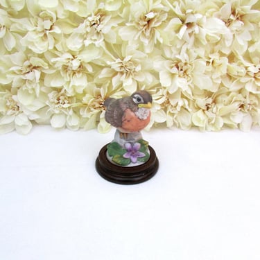 Vintage Porcelain Robin by Andrea by Sadek Baby Bird Hatchling Japan Goldfinch 