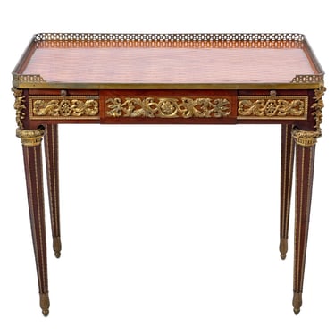 Louis XVI Style Ormolu and Mahogany Writing Table