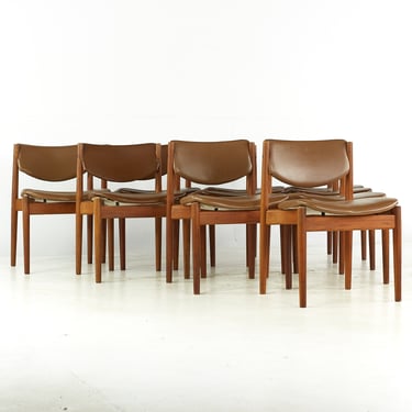 Finn Juhl for France and Son Mid Century Model 197 Teak Dining Chairs - Set of 8 - mcm 