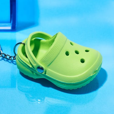 Green Croc Keychain