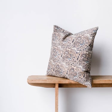 Block Print Pillow Cover | Alexandra Indigo