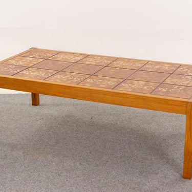 Teak & Tile Mid-Century Coffee Table - (D1354) 