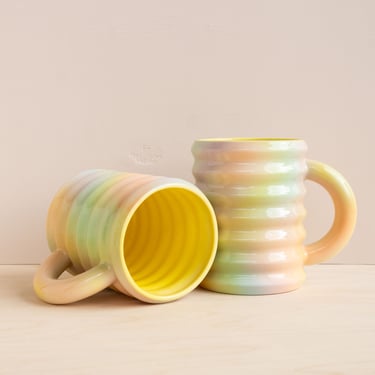 10 ounce coffee mug set Personalized 10 oz. Clear Footed Glass Coffee Mug, Set of 24 – Sarah K  Designs main image 0