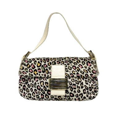 Fendi Multicolor Cheetah Baguette Bag