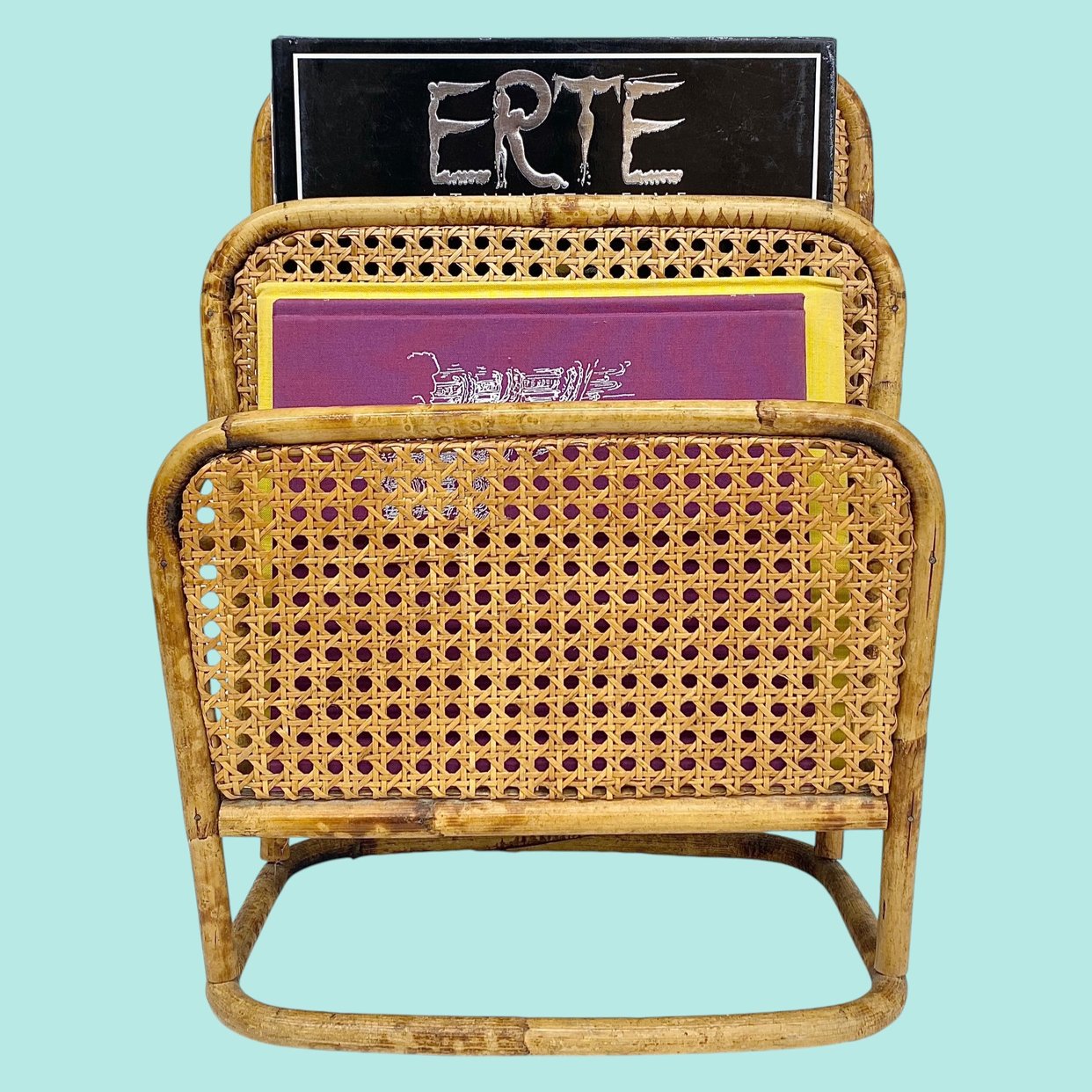 Vintage Magazine Rack Retro 1970s Mid Century Modern + | Retrospect ...