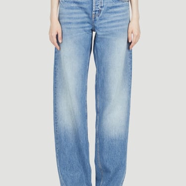 Saint Laurent Women Extreme Baggy Straight-Leg Jeans