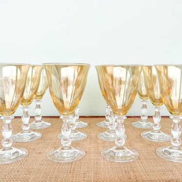 Set of Twelve Sunny Mikasa Crystal Glasses