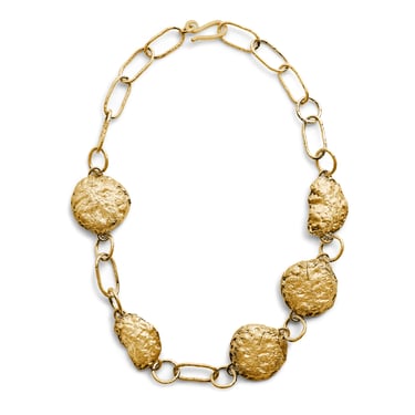Wax Dome Necklace Gold