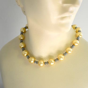 1950s Faux Pearl Necklace 