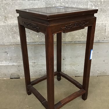 Ornate Hardwood Side Table (Seattle)