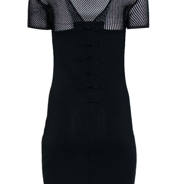 Emilio Pucci - Black Knit Short Sleeve Dress Sz L