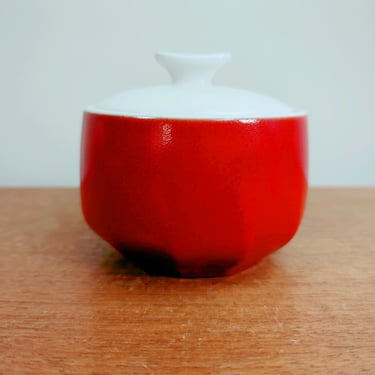 Vintage Very for Mikasa Red Poppy | Covered Sugar | Bowl with Lid | F7100 | Japan 