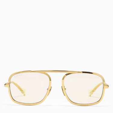 GUCCI Gold Aviator sunglasses