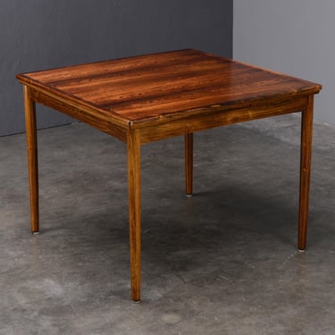 Rosewood Hundevad Flip Top Dining Table Square Mid Century Danish Modern 