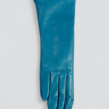 Azure Leather Slim Glove