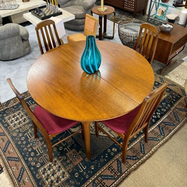 Teak Dining Table by McIntosh & (4) Chairs