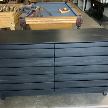 Black Modern 6 Drawer Dresser