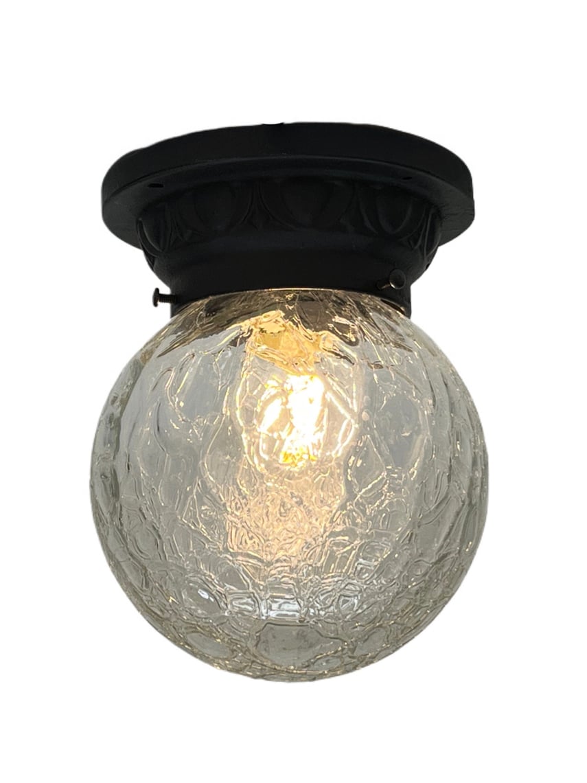 Vintage Outdoor Porch Lights with Crackle Globe (FOUR available) 2252
